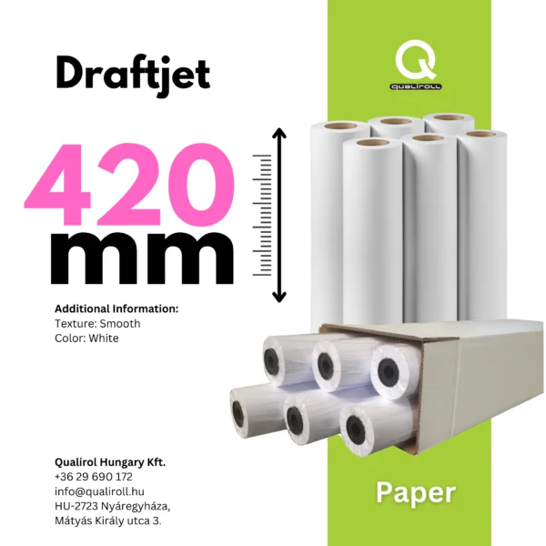 Draftjet 80 GSM , 420mm x 100m