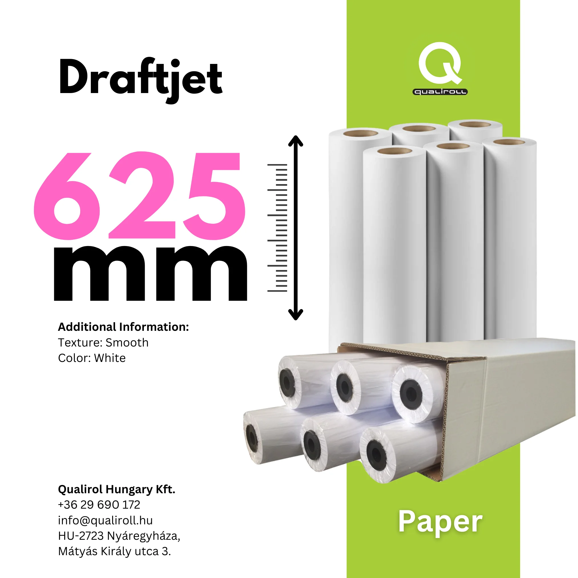 Draftjet 90 GSM , 625mm x 50m