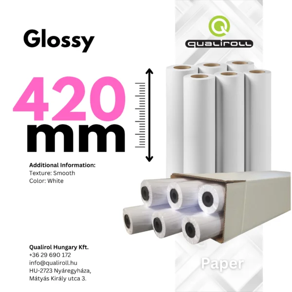 Glossy Photo Paper 200 GSM , 420mm x 30m
