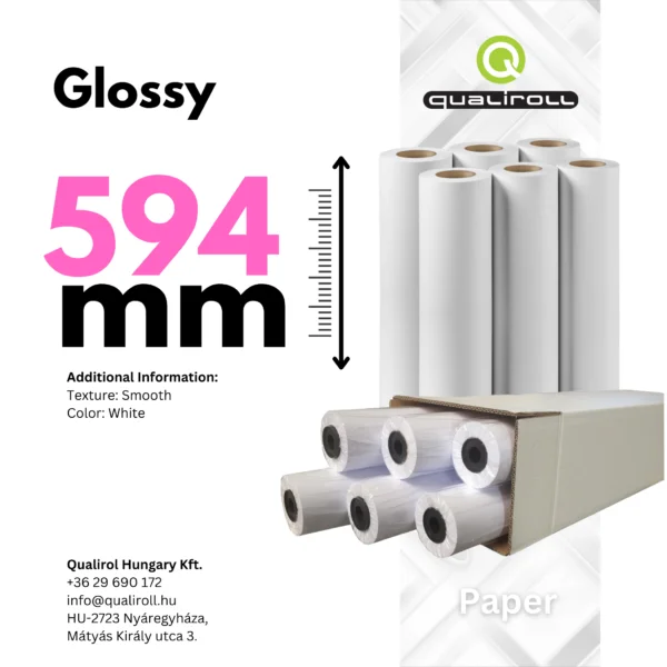 Glossy Photo Paper 200 GSM , 594mm x 30m