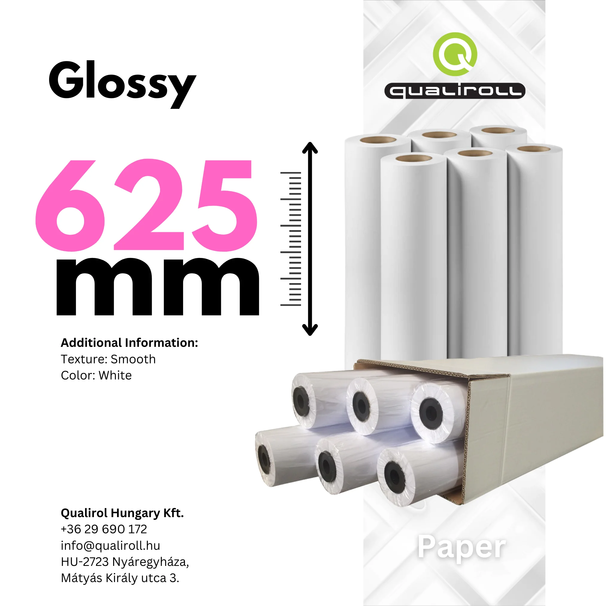 Glossy Photo Paper 200 GSM , 625mm x 30m