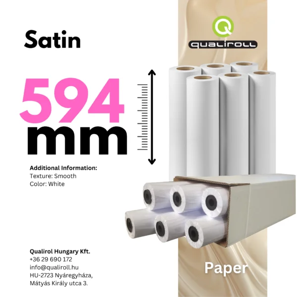 Satin Photo Paper 200 GSM , 594mm x 30m