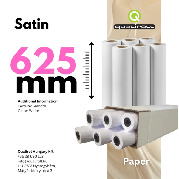 Satin Photo Paper 200 GSM , 625mm x 30m