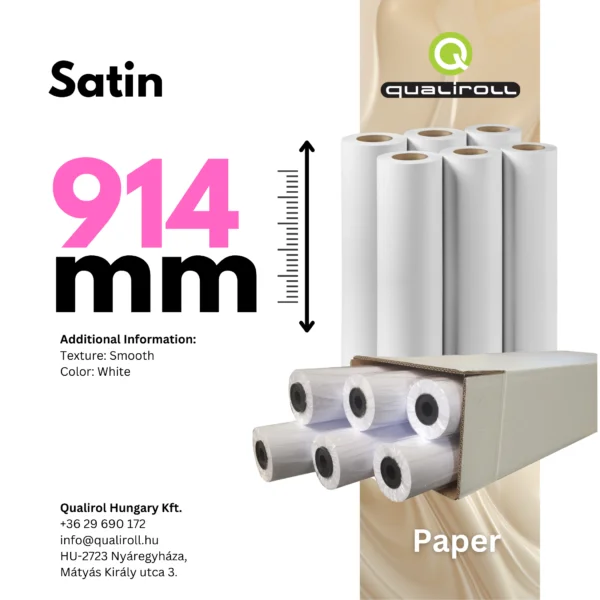 Satin Photo Paper 200 GSM , 914mm x 30m